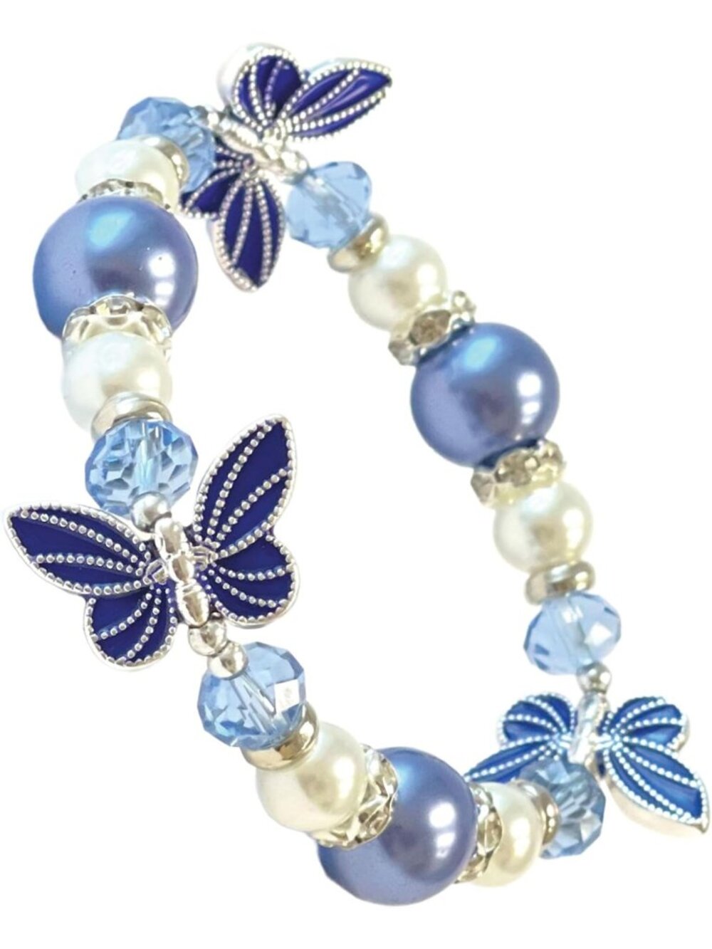 Butterfly Bracelet - Stretch Bangle Jewelry Gift for Women & Girls, Butterfly